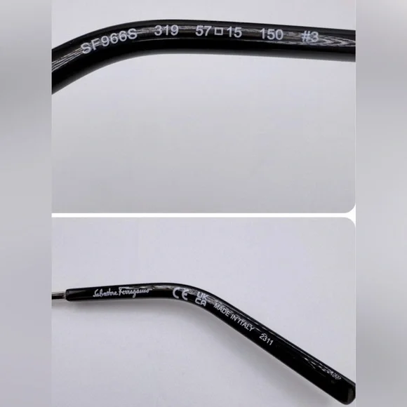 Salvatore Ferragamo SF966S Square Aviator Sunglasses Tortoise Made in Italy - Picture 8 of 10